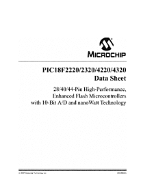 DataSheet PIC18F2220 pdf